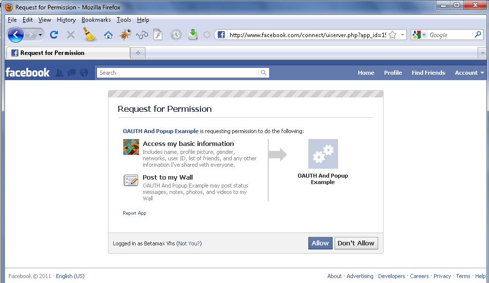 The popup dialog method will be used when you use the FB.login() as