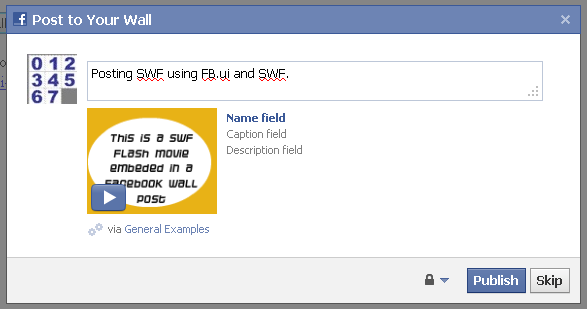 images for facebook wall. Javascript Facebook Graph API: Posting SWF To Wall/Feed